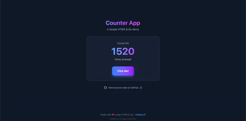 HTMX + Go + Capacitor